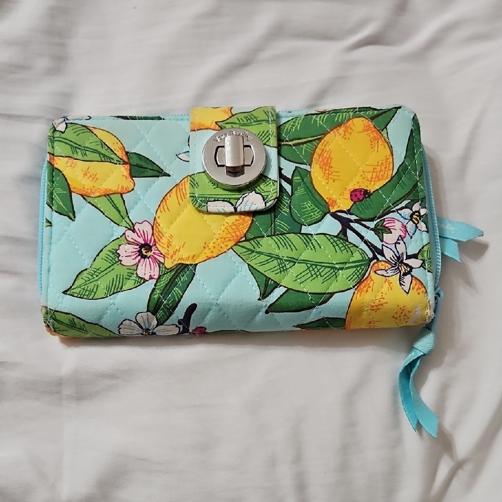 Vera Bradley Floral Lemon Print Women's Wallet